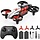 HS210T-RED - Holy Stone HS210T Drones for kids 8-12, 2 IN 1 kid drone with fly and land modes, Four Posture Deformations indoor mini Quadcopter, 8 LED lights, Auto Hovering, Red