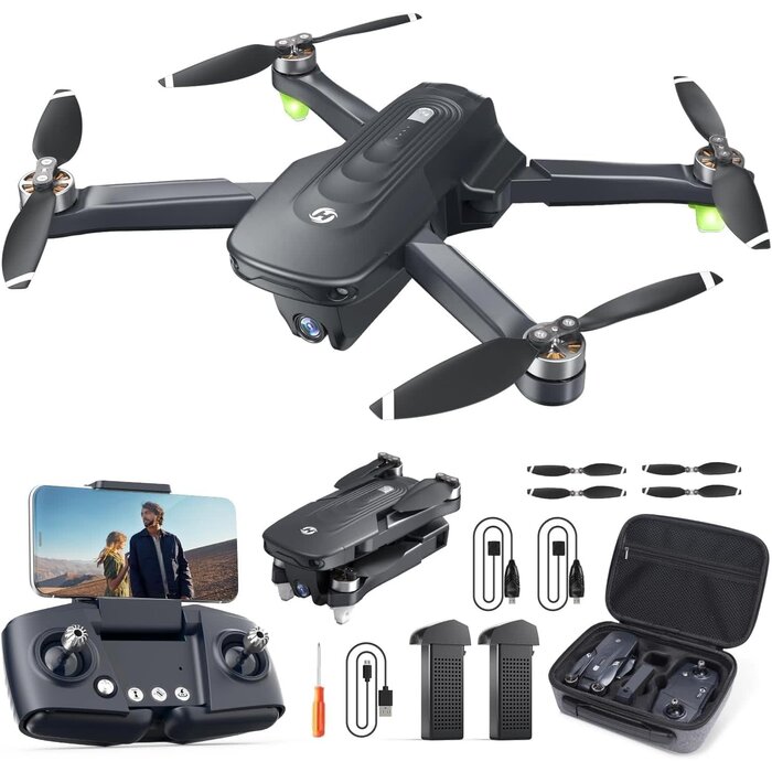 HS175D - Holy Stone GPS Drone with 4K Camera for Adults, HS175D RC Quadcopter with Auto Return, Follow Me, Brushless Motor, Circle Fly, Waypoint Fly, Altitude Hold, Headless Mode, 46 Mins Long Flight