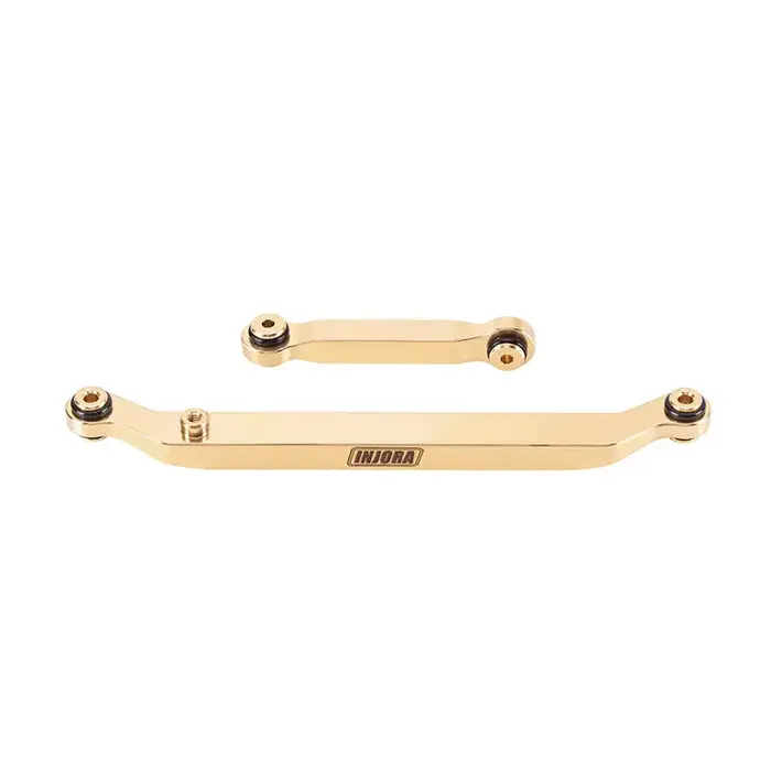 INJORA SCX24-188 - INJORA 14g Heavy Brass Steering Links for 1/24 Axial SCX24, Brass