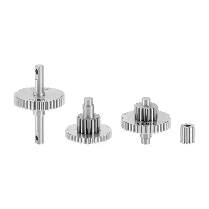 INJORA 4M-36AS - INJORA 16.61:1 Stock Stainless Steel Transmission Gear Set for 1/18 TRX-4M