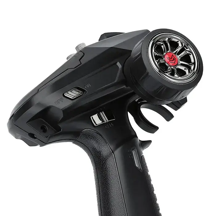 INJORA INT-T6FG - INJORA T6F 6CH T6DC+T6DCG with Gyro 2.4GHz RC Digital Transmitter with Receiver for RC Car Boat Tank, 1/8-1/10 Scale