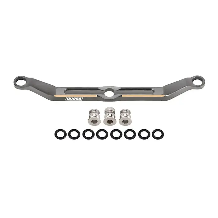 INJORA 4M-06GL - INJORA 12g/pcs Brass Steering Link for 1/18 TRX4M, Gray
