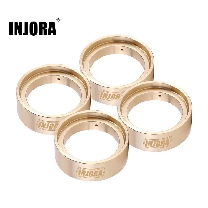 INJORA 4M-23 - INJORA Brass Inner Clamp Rings for INJORA 1.0 Wheels & TRX4M Stock Tires