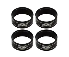 INJORA SCX24-138BK - INJORA SCX24 12g/pcs Brass Inner Clamp Rings for INJORA 1.0" Wheels & 1.0" Tires, Black