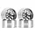 YQW-1004SR - INJORA 1.0" Negative Offset 3.78mm Deep Dish Stamped Steel Wheels for 1/18 1/24 RC Crawlers (4) Silver