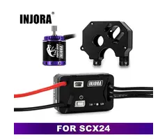 INJORA MBL32G2-INM19-SCX24 - INJORA MBL32 G2 Waterproof Brushless ESC & 1721 Purple Viper Motor for 1/24 SCX24