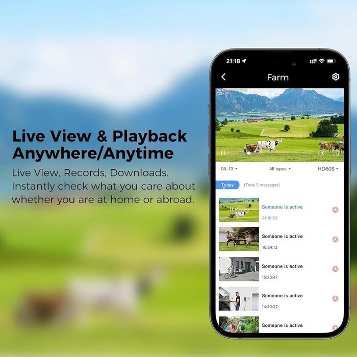 Hiseeu WK-3C70 - Hiseeu 4G LTE Cellular Security Camera Solar Powered, No WiFi Security Cameras Wireless Outdoor, PIR Motion, 2 Way Talk, 360° PTZ, 2K Color Night Vision, 64G SD & SIM Card Included