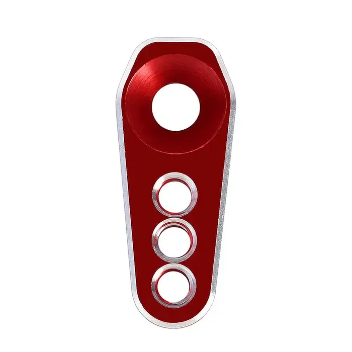 INJORA 4M-12RD - INJORA 25T Aluminum Servo Arm Horn for 1/18 TRX4M Stock Servo, Red