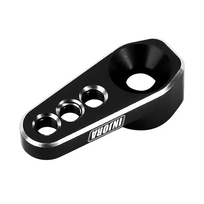 INJORA 4M-12BK - INJORA 25T Aluminum Servo Arm Horn for 1/18 TRX4M Stock Servo, Black
