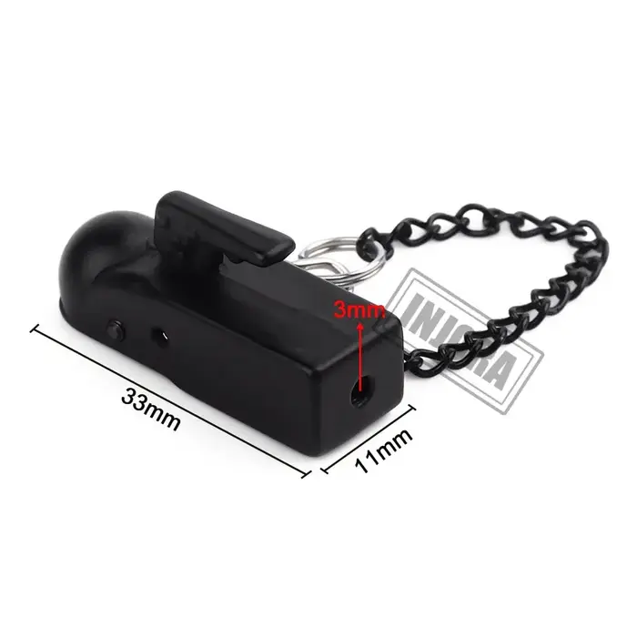 INJORA DG-A04-M3 - INJORA Metal Trailer Tow Hitch Ball Coupler for 1/10 RC Crawler