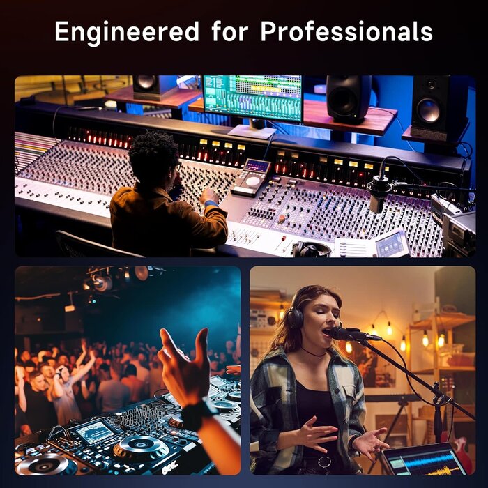 500028 - Cable Matters Balanced XLR Splitter Cable - 1.5ft / 0.5m, Male to 2 Female XLR Y Cable, Microphone Splitter 1 Male to 2 Female