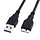 USB-A2MICRO-B-3FT - QCEs USB 3.0 Cable, USB 3.0 A Male to Micro B Cable 3.3FT Cord Compatible with WD My Passport and Elements Portable External Hard Drive, Toshiba, Seagate, Samsung Galaxy S5, Note 3