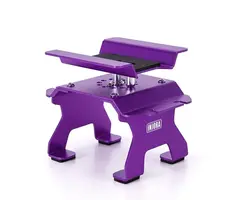 INJORA Tool-63PU - INJORA Aluminum RC Car Stand with Shock Holder for 1/24 1/18 RC Crawler, Purple