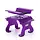 Tool-63PU - INJORA Aluminum RC Car Stand with Shock Holder for 1/24 1/18 RC Crawler, Purple
