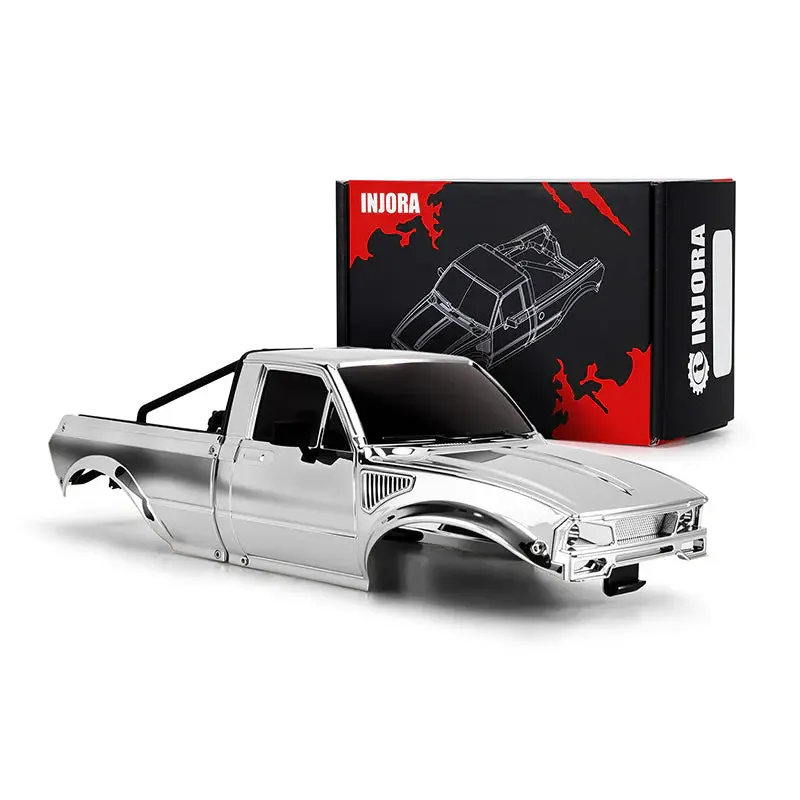 INJORA IR60-CH - INJORA IR60 Body for 1/18 TRX4M Defender Bronco, Silver