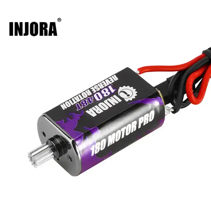 INJORA INM11-48T - INJORA 180 PRO Brushed 48T Purple Motor with Steel Pinion for 1/18 TRX4M