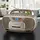 CD-590-C - JENSEN® CD-590 1-Watt Portable Stereo CD and Cassette Player/Recorder with AM/FM Radio and Bluetooth® (Champagne Gold)