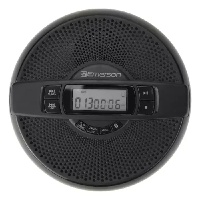 EPCD-2000 - Emerson® Portable CD Player with Speaker, FM Radio, Earbuds, and Bluetooth® Out, Black, EPCD-2000