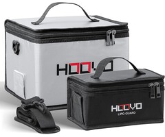 HOOVO-2PK - HOOVO 2 Pack Fireproof Explosionproof Lipo Battery Safe Bag, LiPo Guard Safe Bag for Lipo Battery Storage and Charging with Double Zipper