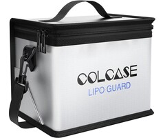 COLCASE-LIPO-BAG - COLCASE Fireproof Explosionproof Lipo Safe Bag for Lipo Battery Storage and Charging, Large Space Highly Sturdy Double Zipper Lipo Battery Guard (8.46x5.7x6.5 in)