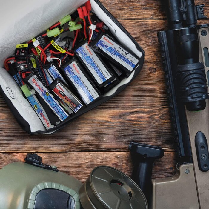 TNRGY-LPO-BAG-LG - Tenergy Fire Retardant Lipo Zipper Bag for Charging and Storing Lipo Battery Packs, 8.5 x 6.5 x 5.7inch | Lipo Battery Packs, for Charging and Storing, Lipo