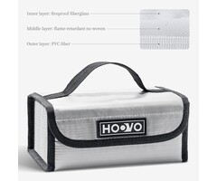 HOOVO-LIPO-BAG-MED - HOOVO Lipo Battery Bag - Fireproof & Explosionproof Storage Protector,  Accommodates 4 Batteries