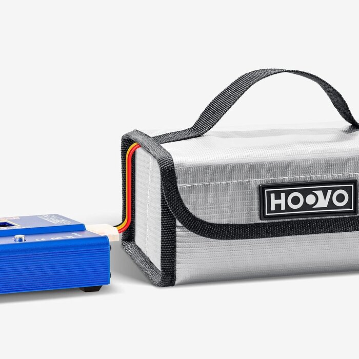 HOOVO-LIPO-BAG-MED - HOOVO Lipo Battery Bag - Fireproof & Explosionproof Storage Protector,  Accommodates 4 Batteries