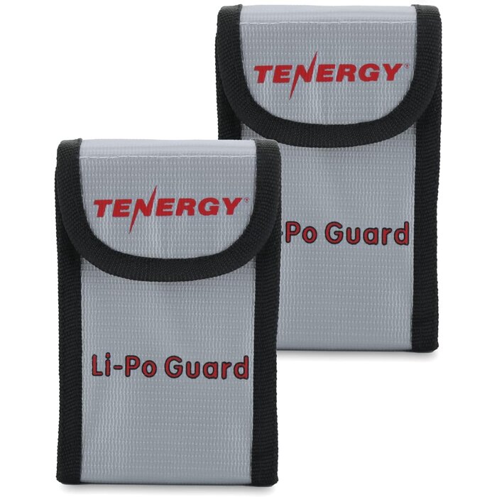 TNRGY-LIPO-BAG-SM-2PK - Tenergy 2 Pack, Fire Retardant Lipo Bags, Battery Bags for Charging and Storage, 5.5x3.5x2 inches Each