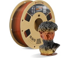 OVERTURE-TIGER-EYE - OVERTURE Tiger Eye PLA Filament 1.75mm PLA 3D Printer Filament, 1kg Cardboard Spool (2.2lbs), Dimensional Accuracy +/- 0.02mm, Fit Most FDM Printer (Tiger Eye)