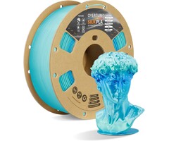 OVPLA-SLK-GLCR-FLSH - OVERTURE Silk Glacier Flash PLA Rainbow Filament 1.75mm, Bi-Color Shiny PLA Finish, Smooth & Glossy, 1kg Spool (2.2lbs), Ideal for Cosplay Jewelry & Home Decor (Silk Glacier Flash)