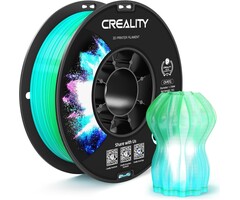 Creality CR-PETG-TRNSPNT-BLU - CREALITY Translucent Light Blue PETG Filament 1.75mm 3D Printer Filament, 1kg (2.2lb) Neatly Wound Spool, Dimensional Accuracy ±0.03mm, Fit for Ender, Bambu Lab, ELEGOO FDM Printers