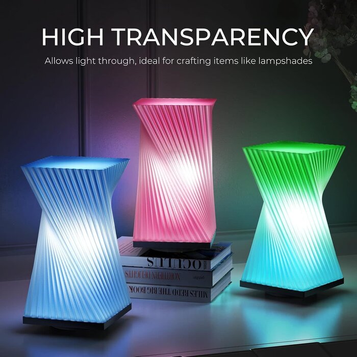 Creality CR-PETG-TRNSPNT-GRN/BLU - CREALITY PETG Filament 1.75mm 3D Printer Filament, Translucent Dual Color Gradient Blue to Green, 1kg (2.2lb) Neatly Wound Spool, Dimensional Accuracy ±0.03mm, Gradient Blue Green