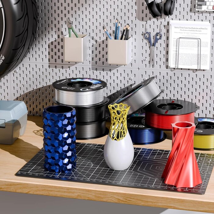 Creality CR-PETG-TRNSPNT-GRN/BLU - CREALITY PETG Filament 1.75mm 3D Printer Filament, Translucent Dual Color Gradient Blue to Green, 1kg (2.2lb) Neatly Wound Spool, Dimensional Accuracy ±0.03mm, Gradient Blue Green