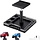 STAND-1/18/24-BLK/SLVR - Hobbypark 1/18 1/24 RC Crawler Work Stand 360 Degree Rotation Lift Or Lower RC Car Repair Workstation for TRX4M TRX4MT Axial SCX24 AX24 FCX24 Tools (Unassembled) (Black-Silver)