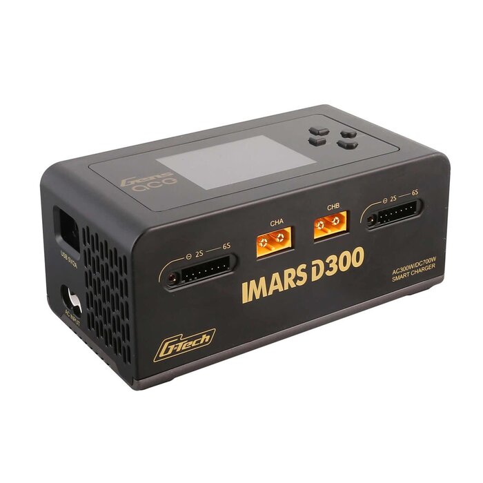 GEA300WD300UB - Gens Ace , IMARS D300 G-Tech AC/DC 300W/700W Max 16A, Charger Black