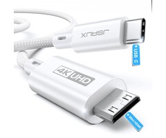 MINI-HDMI2USB-C-3FT - JSAUX USB-C to Mini HDMI Cable 3FT (NOT HDMI), High Speed 4K Type C to Mini HDMI (4K@30Hz/2K@60Hz/1080P) Uni-Directional Cord Compatible with Portable Monitor, Steam Deck, Laptop, Phone, MacBook, iPad