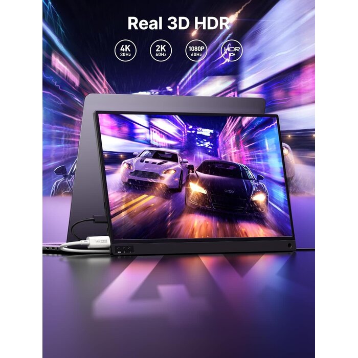 MINI-HDMI2USB-C-3FT - JSAUX USB-C to Mini HDMI Cable 3FT (NOT HDMI), High Speed 4K Type C to Mini HDMI (4K@30Hz/2K@60Hz/1080P) Uni-Directional Cord Compatible with Portable Monitor, Steam Deck, Laptop, Phone, MacBook, iPad