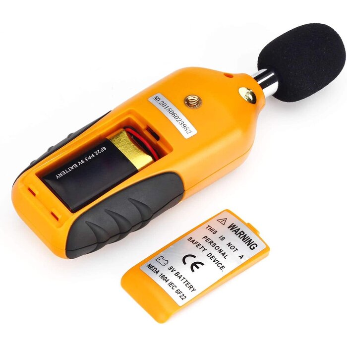 HT-80A - RISEPRO® Decibel Meter, Digital Sound Level Meter 30 – 130 dB Audio Noise Measure Device Backlight MAX/MIN, Data Hold Auto Power Off Dual Ranges HT-80A