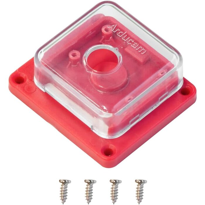 PI-CAM-CASE-RED - Arducam for Raspberry Pi Camera Module 3 Case, ABS Housing for IMX519 16MP Autofocus Camera, Compatible with Raspberry Pi Camera Module 3/V1/V2, and Any 25 * 24mm Camera Board