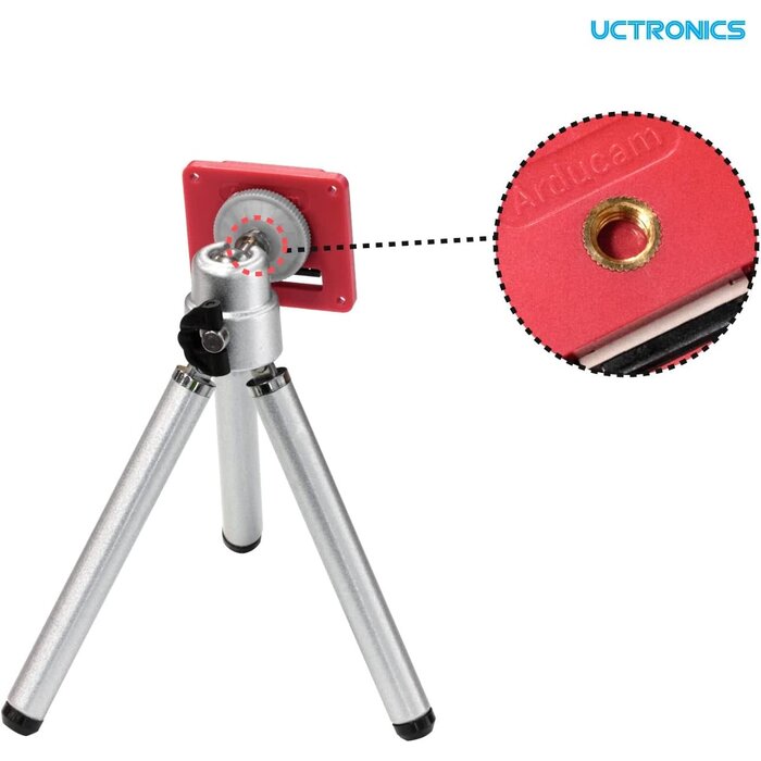 PI-CAM-CASE-RED - Arducam for Raspberry Pi Camera Module 3 Case, ABS Housing for IMX519 16MP Autofocus Camera, Compatible with Raspberry Pi Camera Module 3/V1/V2, and Any 25 * 24mm Camera Board