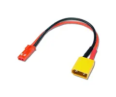 BDHI XT30/M-JST/F-4IN - BDHI XT30 Male to JST Female Adapter with 10cm 4in 20awg Wire