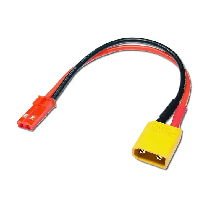 BDHI XT30/M-JST/F-4IN - BDHI XT30 Male to JST Female Adapter with 10cm 4in 20awg Wire