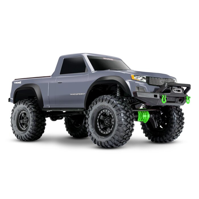 Traxxas 82224-4-GRAY - TRX-4 Sport Clipless 1/10 Scale 4X4 Crawler, fully-assembled, waterproof electronics, Ready-To-Drive®, with TQ™ 2.4 GHz 2-channel radio system, XL-5 HV speed control, and clipless Body, Gray