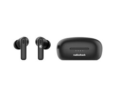 3304382 - Radioshack True Wireless Headphones 400MAH Active Noise Cancelling, IPX5, Black