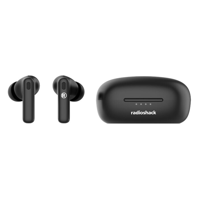 3304382 - Radioshack True Wireless Headphones 400MAH Active Noise Cancelling, IPX5, Black