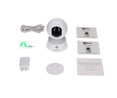 6301913 - RadioShack Indoor Camera - 3MP HD, 360° Panoramic View, Night Vision up to 32 ft, Alexa & Google Compatible, Motion Tracking & Two-Way Audio
