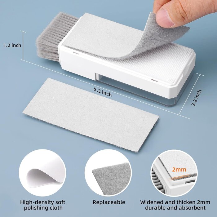 ELEC-KIT - Ordilend Keyboard Cleaning Kit Laptop Cleaner, All-in-1 Computer Screen Cleaning Brush Tool, Multi-Function PC Accessories Electronic Cleaner Kit Spray for iPhone iPad Macbook Earbud Camera Monitor with Patent