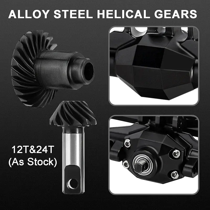 INJORA INJORA Diamond Axles with Lay Down Servo Mount & Links for 1/18 TRX4M,