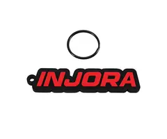INJORA INA-131RD - INJORA Silicone Keychain with Logo Tag, Red