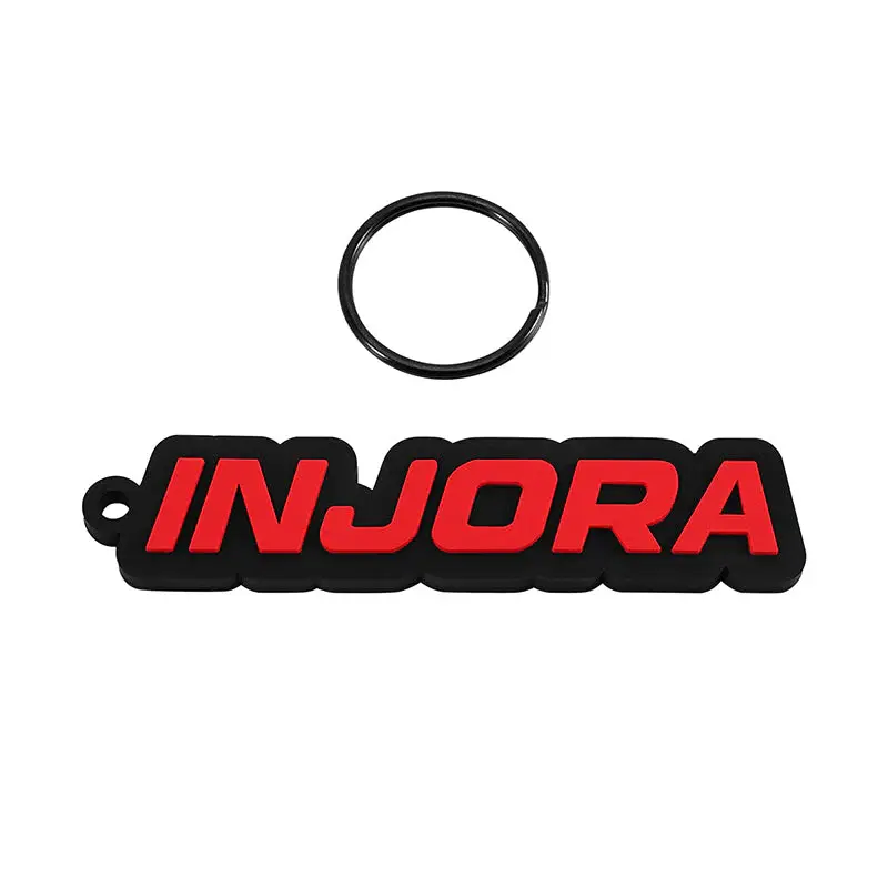 INJORA INA-131RD - INJORA Silicone Keychain with Logo Tag, Red